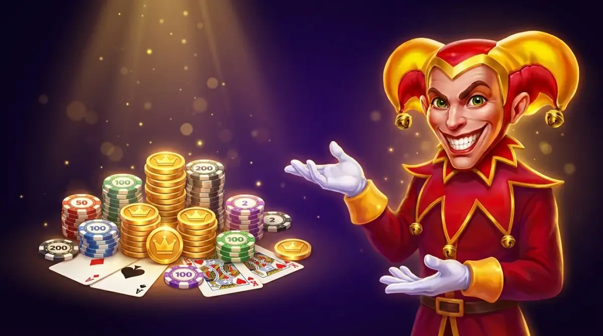 Casino coins and chips